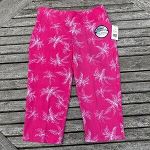 NWT 🆕 Kim Rogers Pink Petite Tummy Control Capris - Petite Medium
